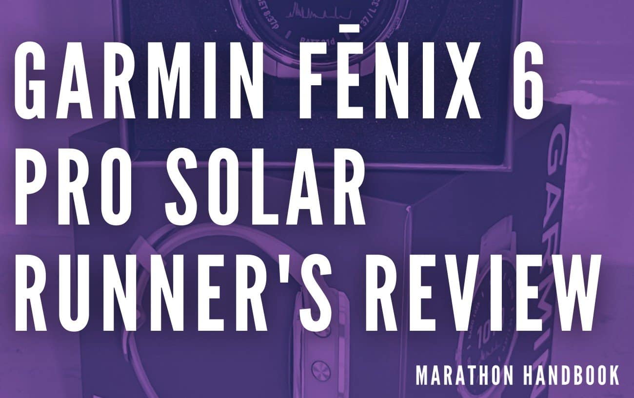 Garmin Fenix 6 pro solar runner's review