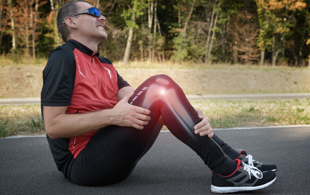 Runner with knee pain