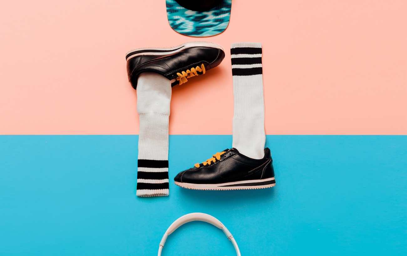 sneakers and socks aesthetic